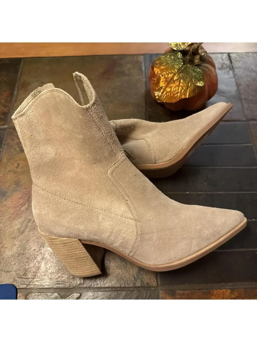 Jeffrey Campbell Western Boot $325 , Natural / Eggshell Leather,  Sz 10